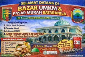 Sambut Ramadan 1447 H, Masjid Ulul Albaab Bataranila Gelar Pasar Murah dan Libatkan 32 UMKM