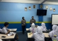 Satuan Lalu Lintas (Satlantas) Polresta Bandar Lampung menggelar sosialisasi di SMA Perintis 2 Bandar Lampung, Selasa, 3 Februari 2026. Dok Tribratanews Resta Bandar Lampung