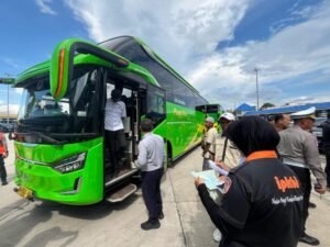 Jamin Keselamatan Mudik 2026, Dishub Lampung Ramp Check 500 Bus AKDP