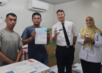 Vaksin PMK yang diterima oleh UPTD Dinas Peternakan dan Kesehatan Hewan Provinsi Lampung. ANTARA