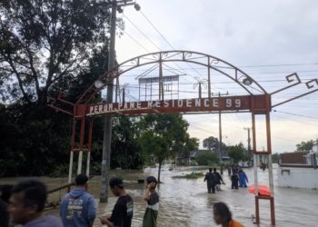Sungai Menyempit Akibatkan Banjir di Marga Agung Lampung Selatan