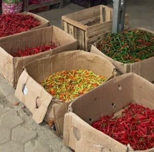 H+7 Lebaran, Harga Komoditas Cabai di Pasar Jatimulyo Turun