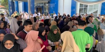 Warga Way Huwi Serbu Gerakan Pangan Murah Pemprov Lampung