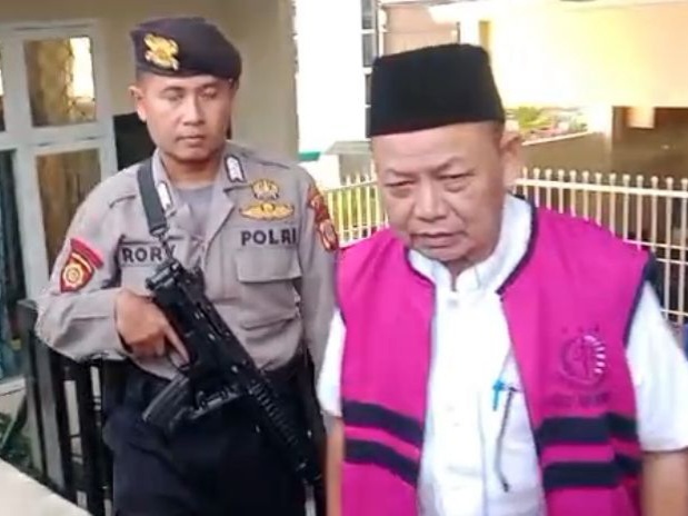 Mantan Bupati Lampung Timur M. Dawam Rahardjo, divonis 8 tahun dan 6 bulan penjara, pada sidang korupsi Pembangunan/Penataan Kawasan Gerbang Rumah Jabatan Bupati Lampung Timur, tahun anggaran 2022 senilai Rp. 6,8 miliar. Dok