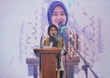 Wakil Gubernur Lampung Jihan Nurlela membuka kegiatan Lampung Berhaji di Masjid Al-Bakrie, Bandar Lampung, Rabu, 11 Maret 2026. Dok ADPIM Lampung