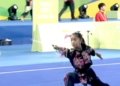 Terfi Meisya, atlet Wushu junior asal Lampung yang memperkuat Tim Nasional Indonesia berhasil menyabet medali perak pada ajang 10th World Junior Wushu Championships 2026, di Tianjin, Tiongkok. Dok. Wushu Lampung
