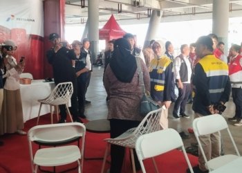 Pertamina Patra Niaga Regional Sumbagsel bersama BPH Migas turun ke lapangan memantau distribusi energi di berbagai titik strategis Lampung saat arus balik Lebaran 2026. Dok Lampost.co