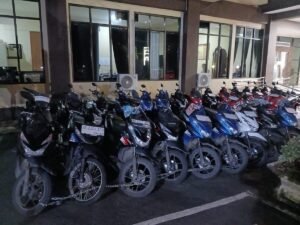 Polresta Bandar Lampung Jaga Puluhan Sepeda Motor Titipan Masyarakat