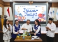 Pembukaan Pasar Takjil Ramadan 2026 di Wisma Perdamaian, Semarang, Senin 9 Maret 2026. Acara ini melibatkan pelaku UMKM kuliner serta berbagai organisasi usaha dan komunitas.