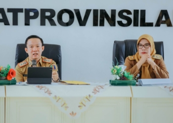 Sekretaris Daerah Provinsi Lampung Marindo Kurniawan dan Inspektur Provinsi Lampung Bayana menggelar rapat persiapan Monitoring, Controlling, Surveillance for Prevention (MCSP) KPK RI Tahun 2026. Kegiatan itu tergelar pada Ruang Rapat Inspektorat Provinsi Lampung, Bandar Lampung, Senin, 2 Februari 2026. Dok ADPIM Lampung