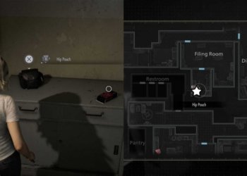 lokasi hip pouch Resident Evil Requiem
