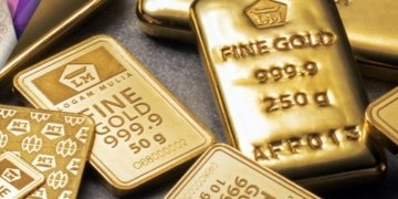 Ilustrasi harga emas hari ini jenis Logam Mulia batangan.