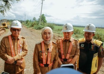 Penanganan Jalan Rusak  Gedong Aji–Umbul Mesir Tulang Bawang Rampung September