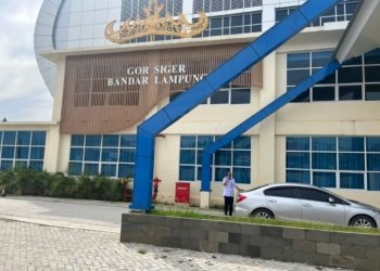 GOR Siger, Bandar Lampung menjadi salah satu venue dalam perhelatan akbar Pekan Olahraga Nasional (PON) XXIII tahun 2032. Dok KONI