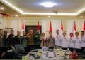 Pemerintah Provinsi (Pemprov) Lampung bersama Komite Olahraga Nasional Indonesia (KONI) Lampung rapat persiapan penyambutan tim verifikasi lapangan KONI Pusat di Ruang Sakai Sambayan, Kantor Gubernur Lampung, Kamis, 9 April 2026. Dok ADPIM Lampung