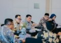 Anggota DPR RI Nurdin Halid saat bersama dengan Gubernur Lampung Rahmat Mirzani Djausal, dalam agenda kunjungan kerja/ Dok Adpim