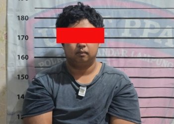 Satuan Reserse Kriminal (Satreskrim) Polresta Bandar Lampung mengamankan MD (29) seorang pengemudi ojek online (ojol) yang nekat melancarkan aksi "begal payudara" di wilayah Kecamatan Kedaton, Jumat, 10 April 2026. Dok Polresta