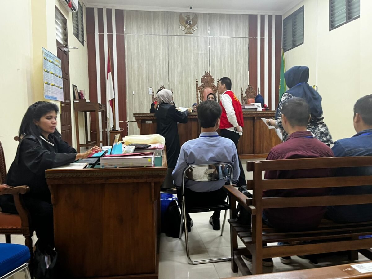 Jalannya persidangan di PN Kelas IA Tanjungkarang/Dok Asrul