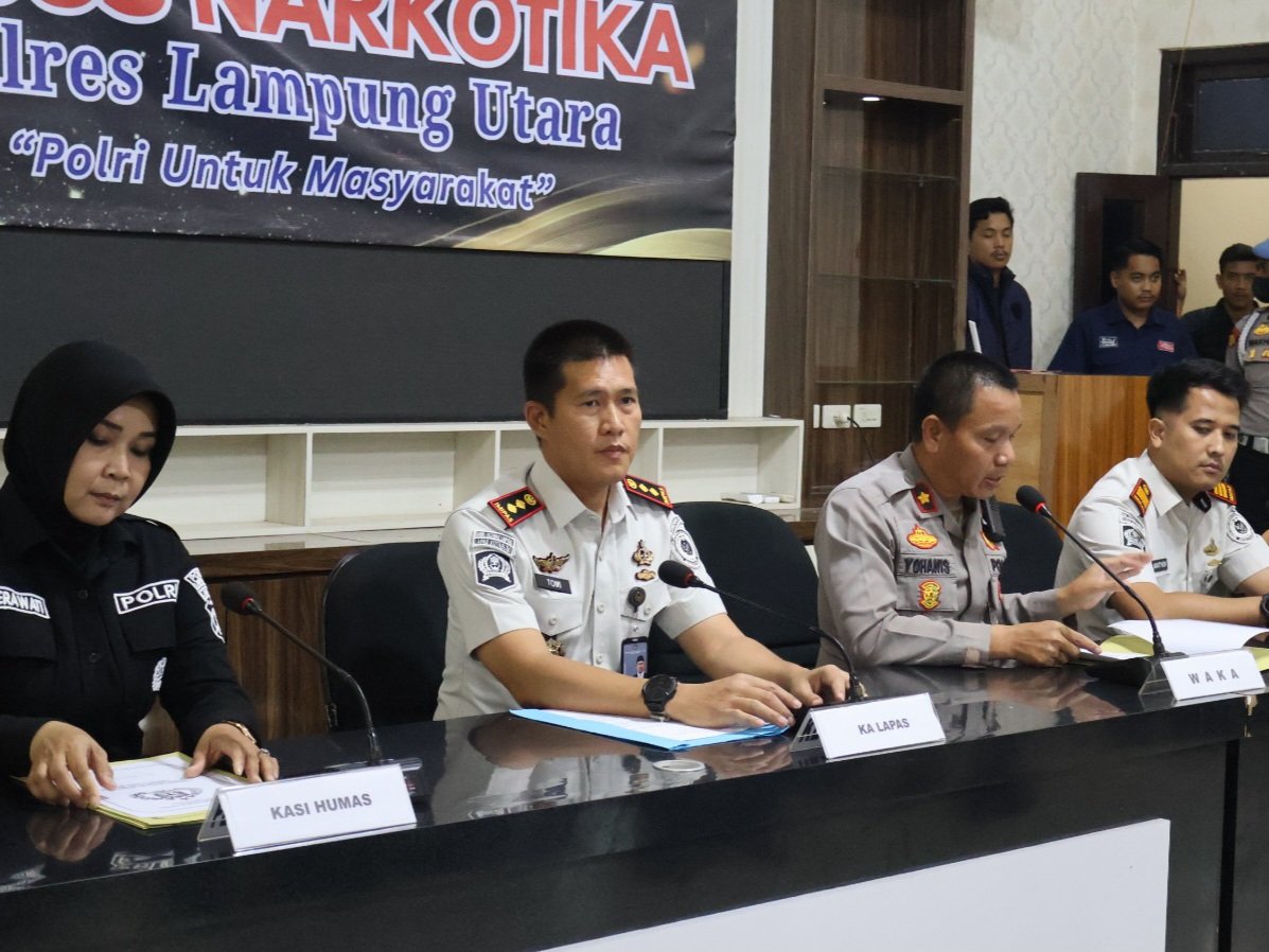 Polres Lampung Utara Dalami Kasus Penyelundupan 40 Paket Sabu di Lapas