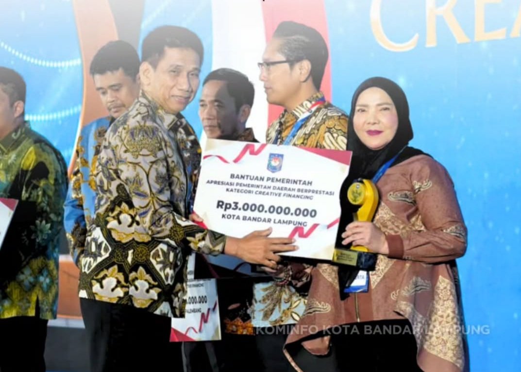 Bandar Lampung Raih Juara Satu Creative Financing dari Kemendagri