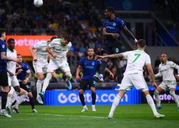 Penyerang Inter Milan Marcus Thuram (9)