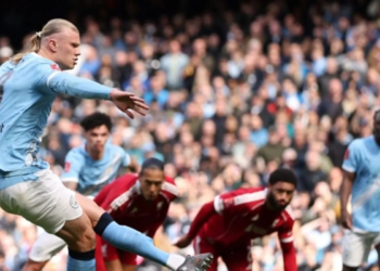 Penyerang Manchester City Erling Haaland