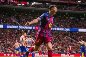 Barcelona Bungkam Atletico di Metropolitano, Lewandowski Jadi Penentu Kemenangan
