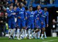 Selebrasi gol para pemain Chelsea