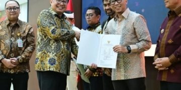 Gubernur Lampung Rahmat Mirzani Djausal saat menghadiri Entry Meeting Laporan Keuangan Pemerintah Daerah (LKPD) Tahun 2025 BPK RI. Dok. ADPIM