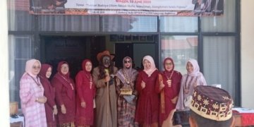 Acara Halal Bihalal Keluarga Besar Sukau Bandar Lampung (KBSBL) di Gedung BPSDM Provinsi Lampung pada Minggu, 12 April 2026.