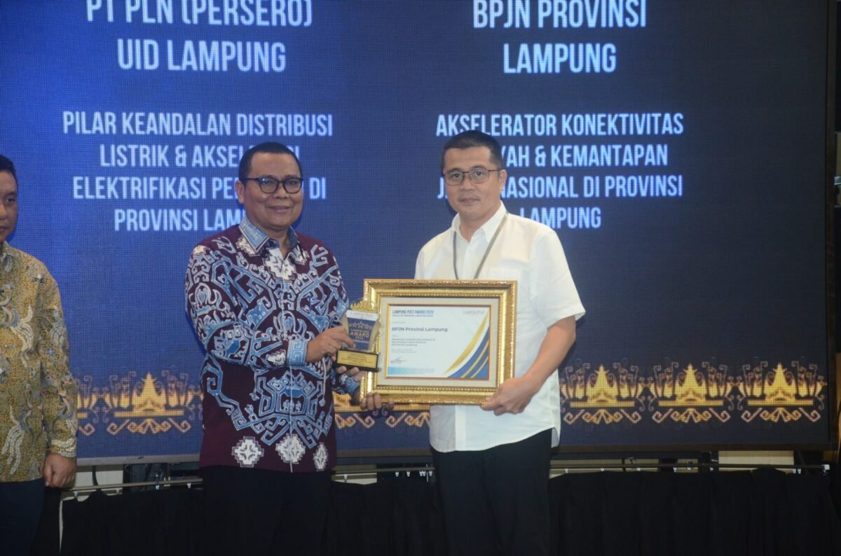 Peran Jaga Kemantapan Jalan Nasional, BPJN Lampung Raih Apresiasi Lampung Post