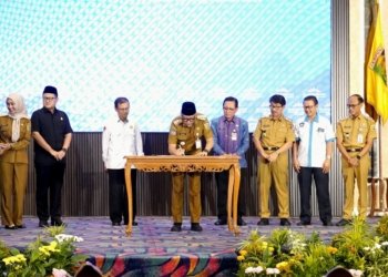 Gubernur Lampung, Rahmat Mirzani Djausal membuka Musyawarah Perencanaan Pembangunan (Musrenbang) Provinsi Lampung 2026. (Adpim)