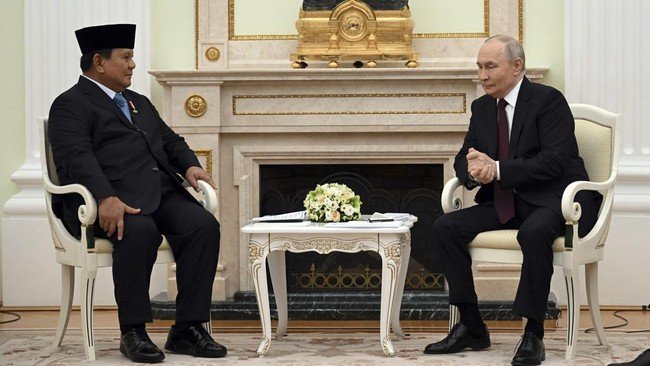 Presiden Prabowo Subianto menjalani kunjungan kenegaraan ke Moskow pada 13 April 2026. (Foto: AFP/IGOR IVANKO)