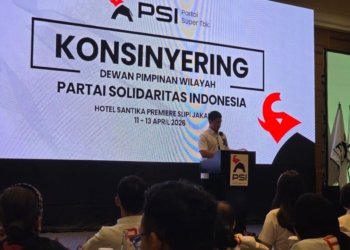Ketua Umum Partai Solidaritas Indonesia (PSI), Kaesang Pangarep menyampaikan arahan saat Konsinyering DPW PSI di Jakarta, Minggu, 12 April 2026. Dok PSI