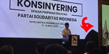 Ketua Umum Partai Solidaritas Indonesia (PSI), Kaesang Pangarep menyampaikan arahan saat Konsinyering DPW PSI di Jakarta, Minggu, 12 April 2026. Dok PSI