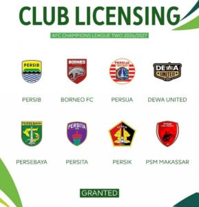 Delapan Klub Indonesia Raih Lisensi Penuh AFC untuk Musim 2026/2027