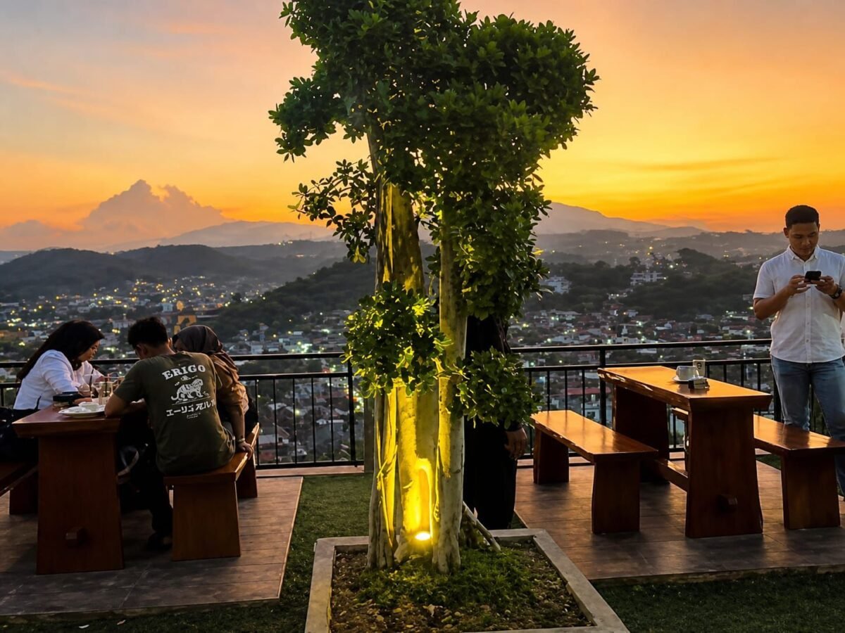 7 Rekomendasi Kafe dengan Pemandangan Lampu Kota Malam Hari di Lampung