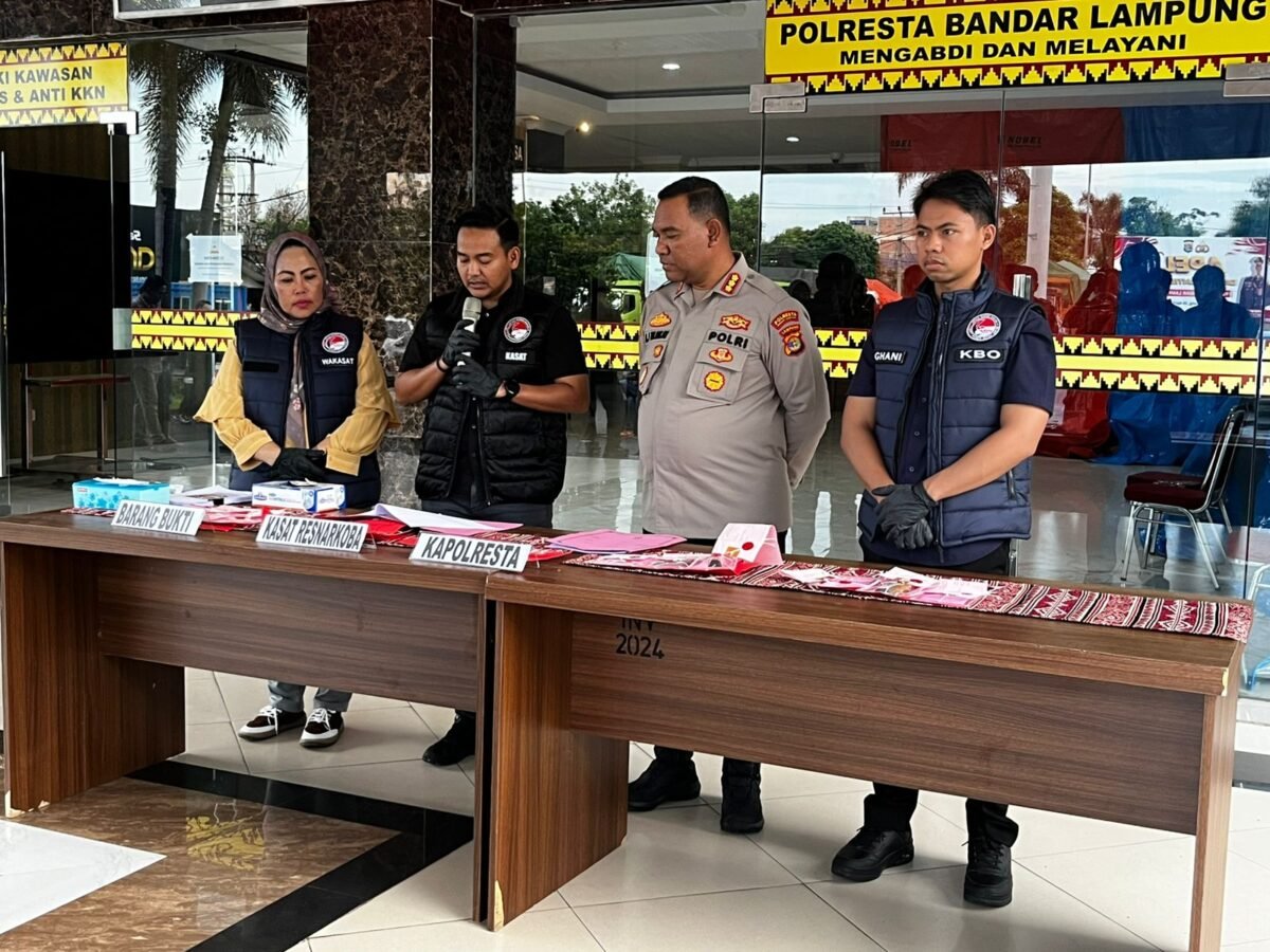 Polresta Bandar Lampung Sita Puluhan Gram Sabu, 632 Jiwa Terselamatkan