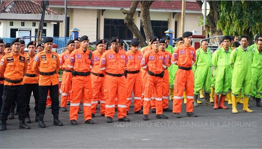 Satgas Bandar Lampung Siaga Bencana dan Keamanan Libur Panjang