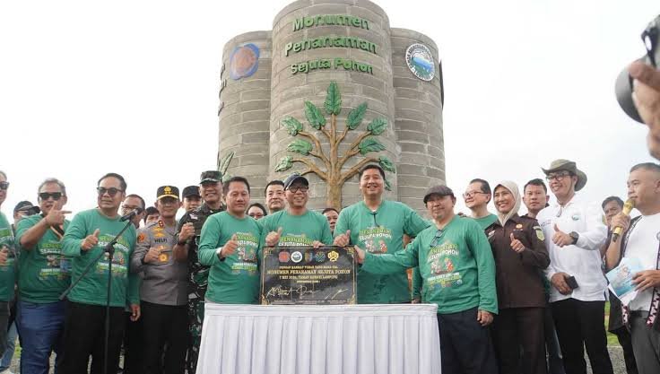 Monumen Sejuta Pohon REI di Lampung Jadi Simbol Hunian Hijau Nasional