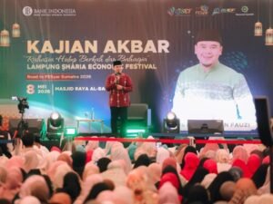 Masyarakat Antusias Ikuti Kajian Akbar BI Lampung bersama Ustaz Hilman Fauzi