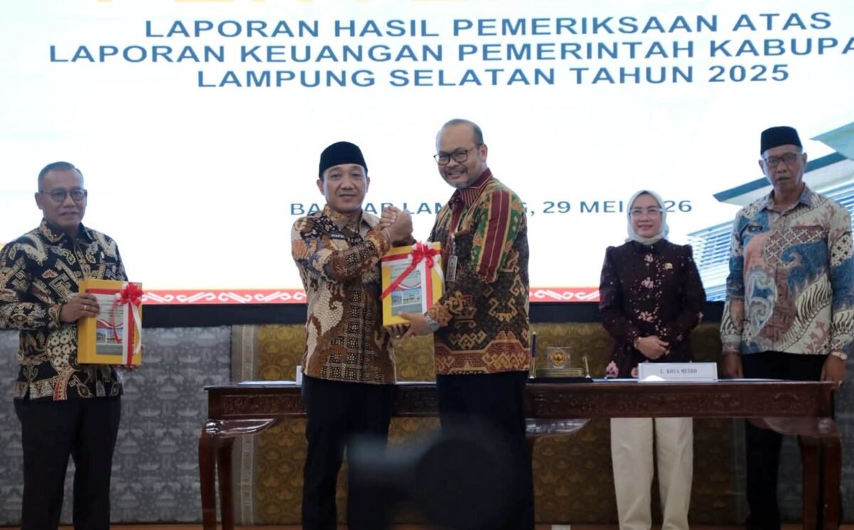 Satu Dekade Beruntun! Pemkab Lampung Selatan Raih Opini WTP Ke-10 dari BPK RI