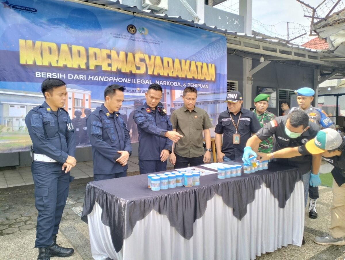 Rutan Sukadana Razia Gabungan Sidak Seluruh Kamar Napi