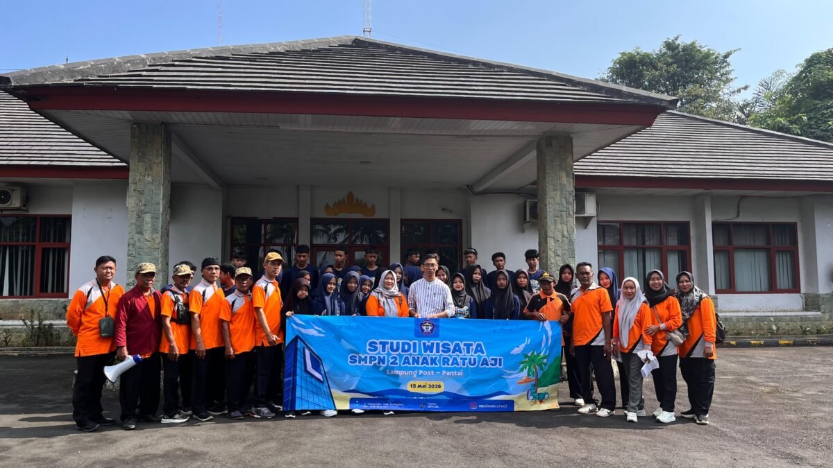 Visit Media Lampung Post, Siswa SMPN 2 Anak Ratu Aji Belajar Jurnalistik dan Media Digital